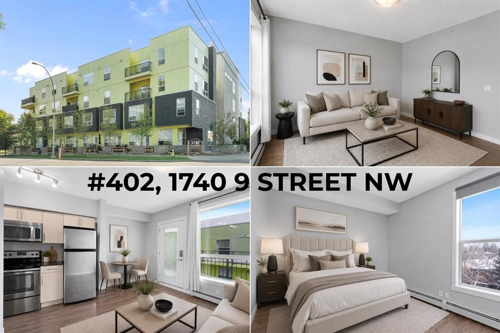 1-bed Apartment for sale at 402, 1740 9 Street NW, Calgary