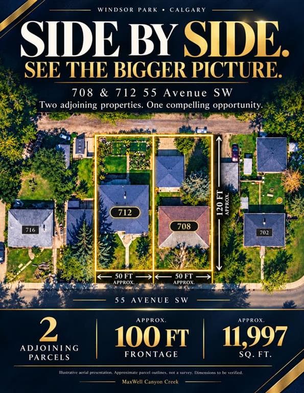 2-bed Detached for sale at 712 55 Avenue SW, Calgary